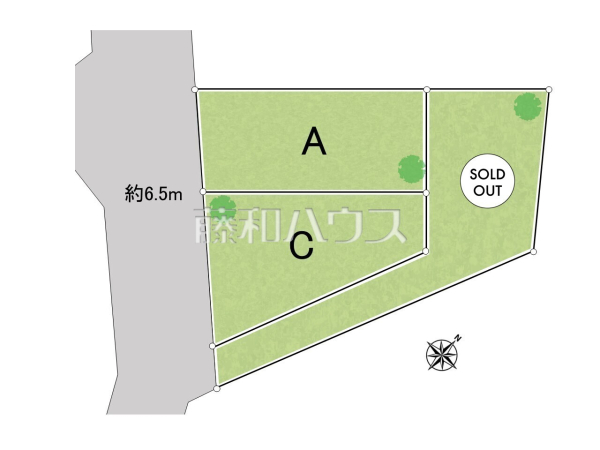 全体区画図 【新座市大和田5丁目】 全体区画図 【新座市大和田5丁目】