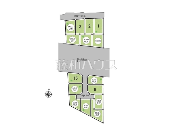 全体区画図 【西東京市北町5丁目】 全体区画図 【西東京市北町5丁目】