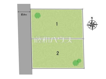 全体区画図 【小平市仲町】