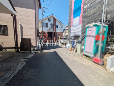 接道状況および現場風景 【調布市菊野台3丁目】/撮影日2026/04/03