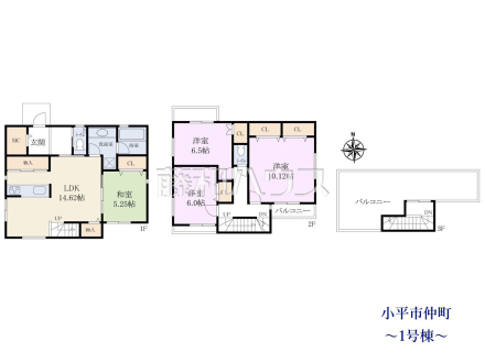 1号棟 間取図 【小平市仲町】