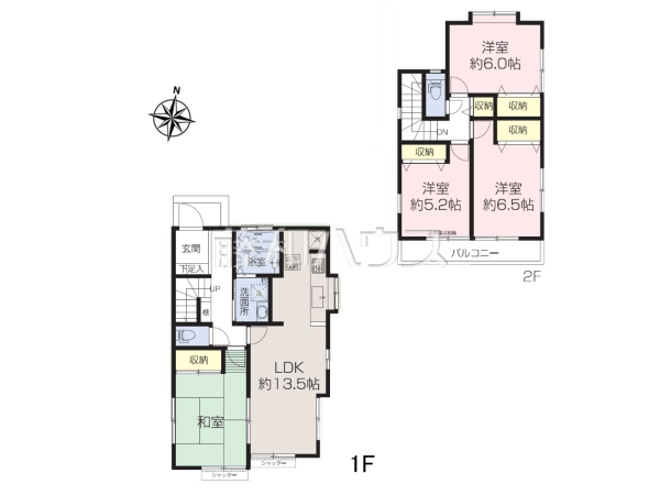 間取図 生活動線の中心となるLDKと同じフロアに個室があるため、階段移動の負担を減らし、家族の気配を身近に感じられる設計です。将来的にはワンフロアでの生活も可能となり、長く安心して暮らせる間取りです。 間取図 生活動線の中心となるLDKと同じフロアに個室があるため、階段移動の負担を減らし、家族の気配を身近に感じられる設計です。将来的にはワンフロアでの生活も可能となり、長く安心して暮らせる間取りです。