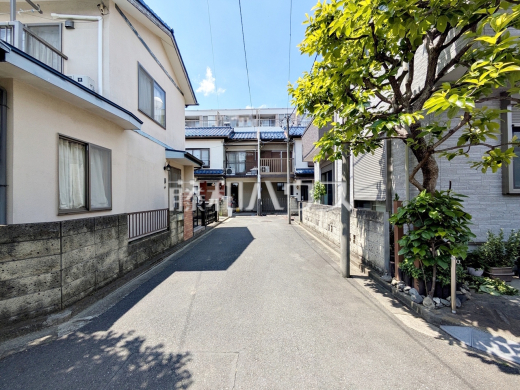 接道状況および現場風景 【日野市東豊田3丁目】