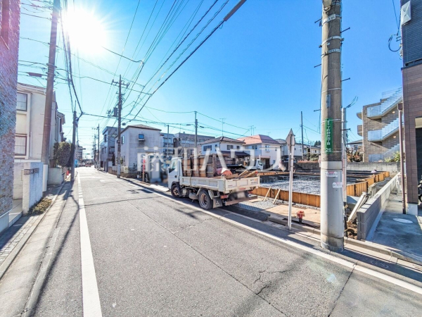 接道状況および現場風景 【練馬区下石神井4丁目】 接道状況および現場風景 【練馬区下石神井4丁目】