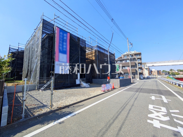 接道状況および現場風景 【八王子市大塚】 接道状況および現場風景 【八王子市大塚】