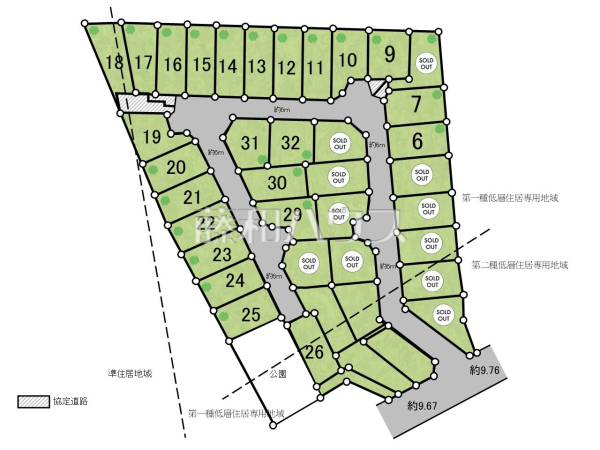 全体区画図 【豊見城市字渡橋名】 全体区画図 【豊見城市字渡橋名】