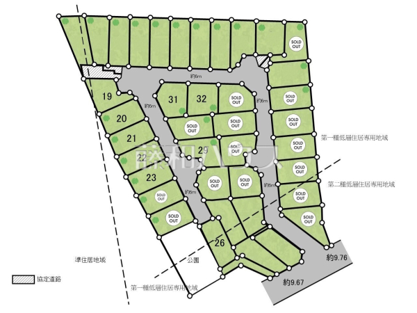 全体区画図 【豊見城市字渡橋名】 全体区画図 【豊見城市字渡橋名】