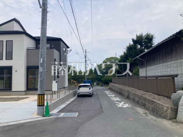 接道状況および現場風景 【福岡市西区今宿上ノ原】 接道状況および現場風景 【福岡市西区今宿上ノ原】