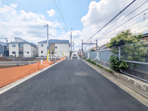 接道状況および現場風景 【調布市下石原2丁目】