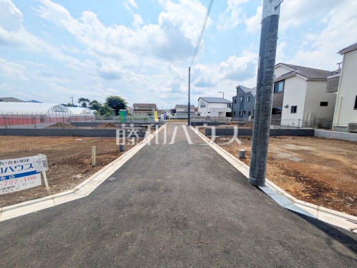 接道状況および現場風景 【調布市下石原2丁目】