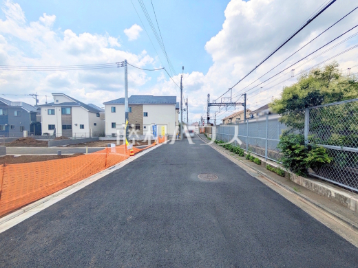 接道状況および現場風景 【調布市下石原2丁目】