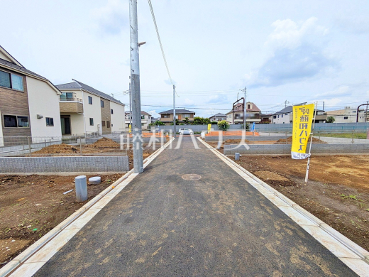 接道状況および現場風景 【調布市下石原2丁目】