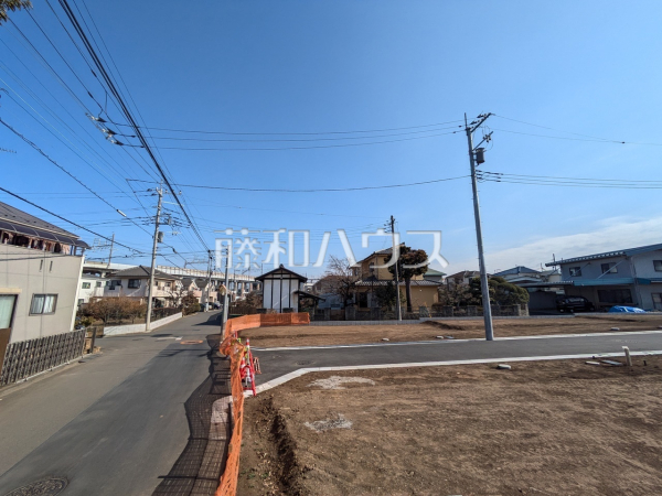 接道状況および現場風景 【清瀬市下宿2丁目】 接道状況および現場風景 【清瀬市下宿2丁目】