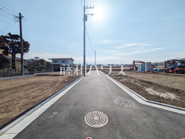 接道状況および現場風景 【清瀬市下宿2丁目】 接道状況および現場風景 【清瀬市下宿2丁目】