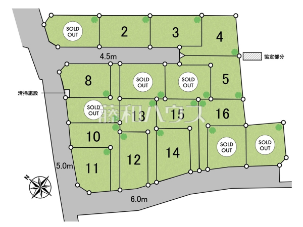 全体区画図 【清瀬市下宿2丁目】 全体区画図 【清瀬市下宿2丁目】