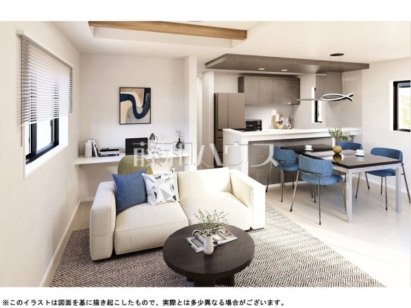 2号棟 完成予想図(内観) 【清瀬市下宿2丁目】 2号棟 完成予想図(内観) 【清瀬市下宿2丁目】