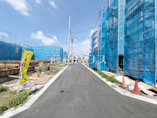 接道状況および現場風景 【調布市佐須町5丁目】