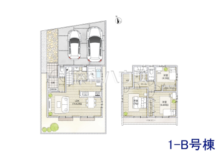 1B号棟 完成予想図(外観) 【調布市佐須町5丁目】