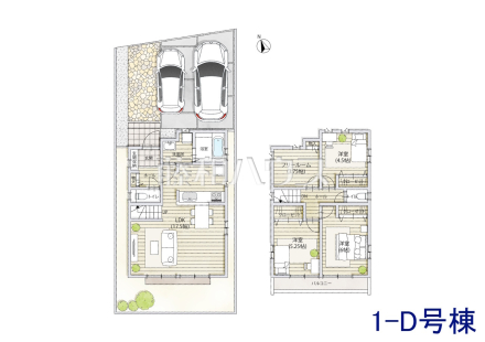 1D号棟 間取図 【調布市佐須町5丁目】