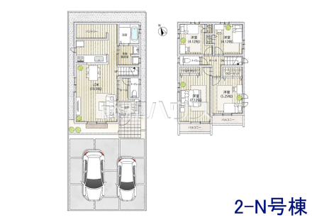 2N号棟 間取図 【調布市佐須町5丁目】