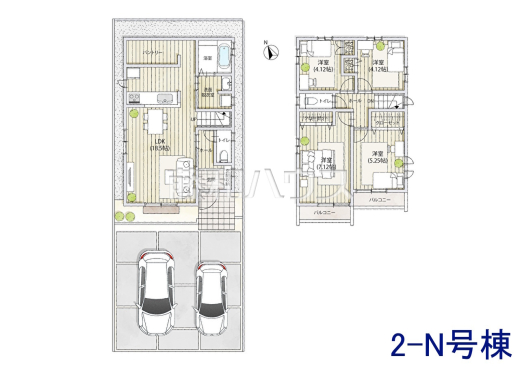2N号棟 間取図 【調布市佐須町5丁目】