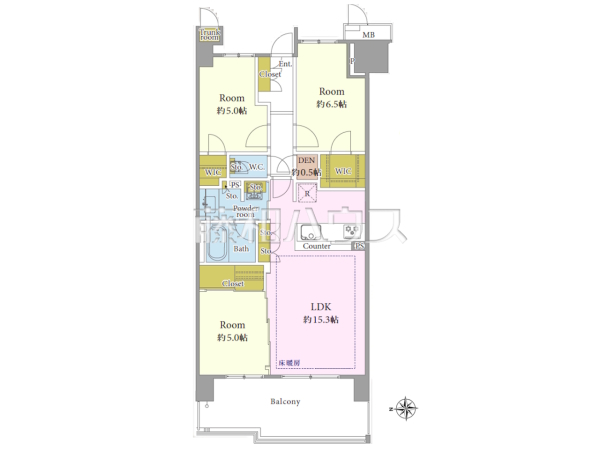 間取図 【オハナ豊田多摩平の森】 間取図 【オハナ豊田多摩平の森】