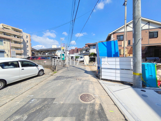 接道状況および現場風景 【福岡市博多区新和町2丁目】