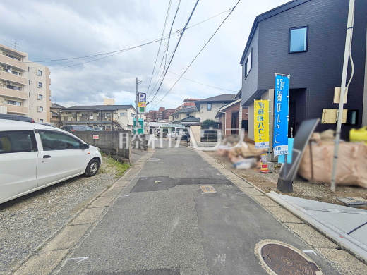 接道状況および現場風景 【福岡市博多区新和町2丁目】