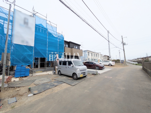 接道状況および現場風景 【八王子市東中野】 接道状況および現場風景 【八王子市東中野】