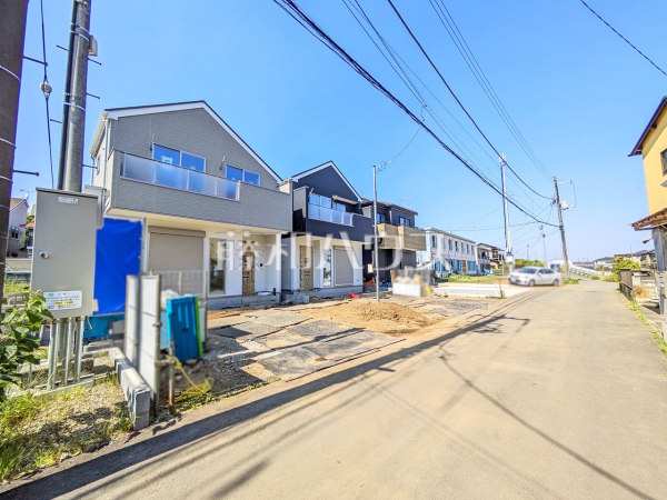 接道状況および現場風景 【八王子市東中野】 接道状況および現場風景 【八王子市東中野】