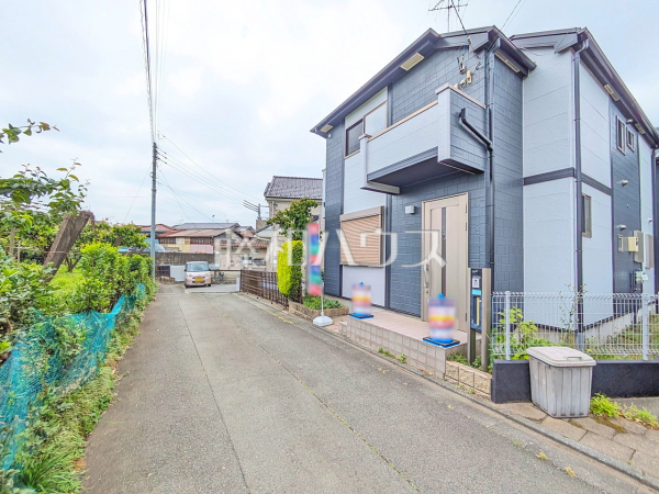 接道状況および現場風景 【昭島市郷地町1丁目】 接道状況および現場風景 【昭島市郷地町1丁目】