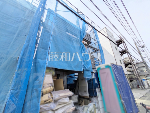 1号棟 外観 【日野市大字日野】現在建築中の物件です!物件の内部構造などは今しか見られません。完成前の状態もご確認ください。是非ご見学のお問合せを!