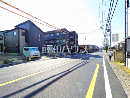 接道状況および現場風景 【朝霞市膝折町2丁目】