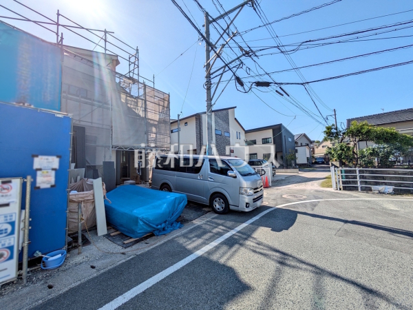 接道状況および現場風景 【福岡市南区老司1丁目】 接道状況および現場風景 【福岡市南区老司1丁目】