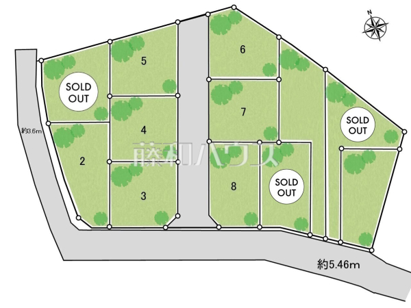 全体区画図 【武蔵村山市中藤4丁目】 全体区画図 【武蔵村山市中藤4丁目】