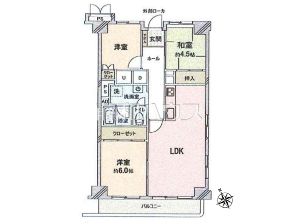 間取図 【多摩稲城マンション A棟】 間取図 【多摩稲城マンション A棟】