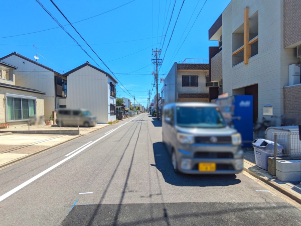 接道状況および現場風景 【名古屋市北区金城2丁目】 接道状況および現場風景 【名古屋市北区金城2丁目】