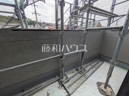 4号棟 施工中バルコニー 【福岡市東区若宮4丁目】/撮影日2026/06/18