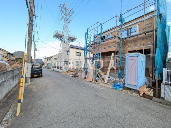接道状況および現場風景 【八王子市めじろ台2丁目】 接道状況および現場風景 【八王子市めじろ台2丁目】