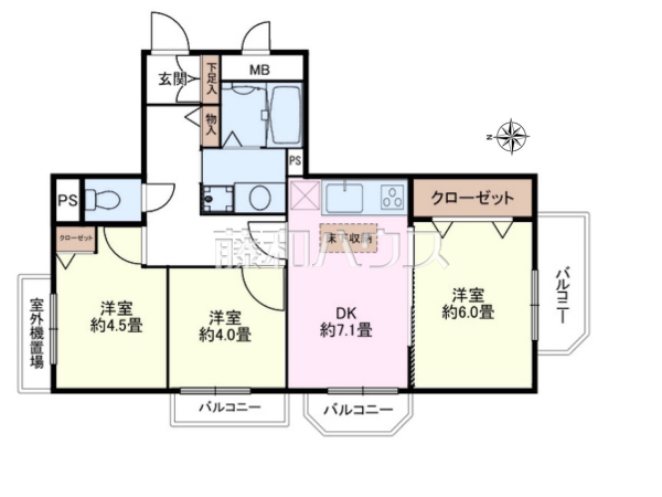 間取図 【ライオンズマンション国分寺第6】 間取図 【ライオンズマンション国分寺第6】