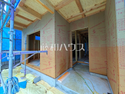 2号棟 玄関 【日野市大坂上3丁目】誠心誠意、建築中!物件の内部構造などは今しか見ることができません。是非ご見学のお問合せをお待ちしております!/撮影日2026/04/30