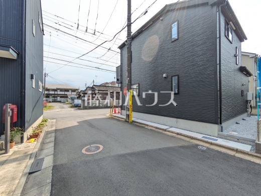 2号棟 接道状況および現場風景 【小平市小川東町1丁目】