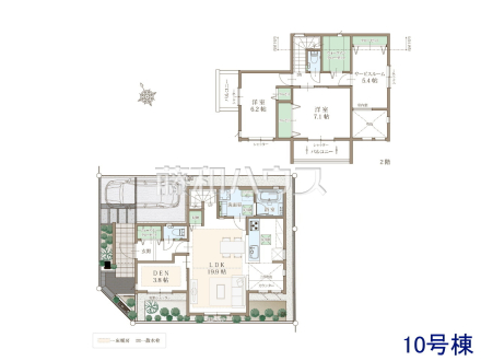 10号棟 間取図 【立川市錦町6丁目】