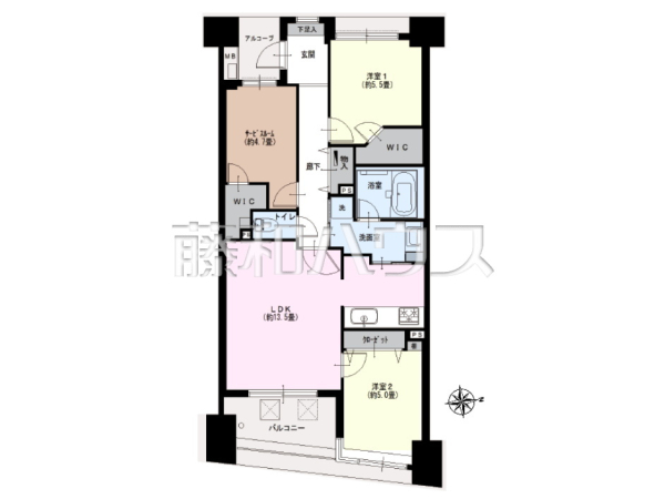 間取図 【コナ・ヴィレッジ調布国領】 間取図 【コナ・ヴィレッジ調布国領】