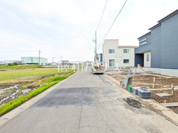 接道状況および現場風景 【小牧市多気西町】 接道状況および現場風景 【小牧市多気西町】