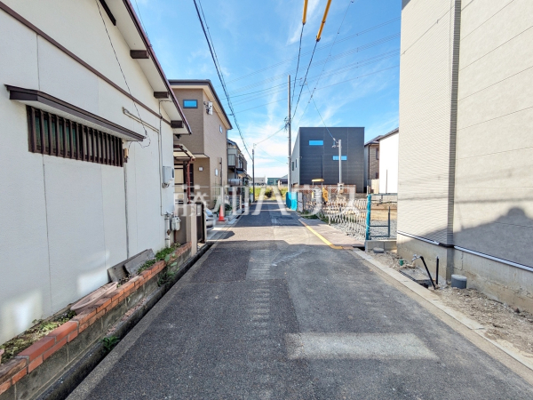 接道状況および現場風景 【名古屋市北区西味鋺3丁目】 接道状況および現場風景 【名古屋市北区西味鋺3丁目】
