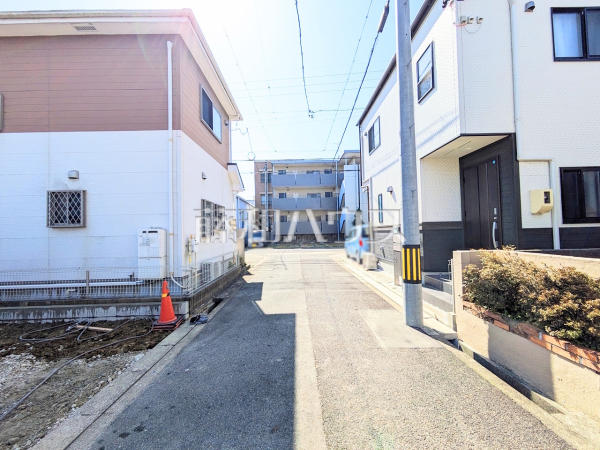 接道状況および現場風景 【名古屋市北区西味鋺3丁目】 接道状況および現場風景 【名古屋市北区西味鋺3丁目】