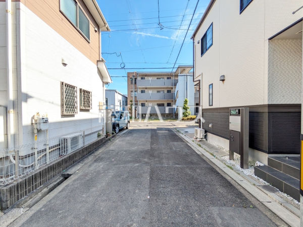 接道状況および現場風景 【名古屋市北区西味鋺3丁目】 接道状況および現場風景 【名古屋市北区西味鋺3丁目】