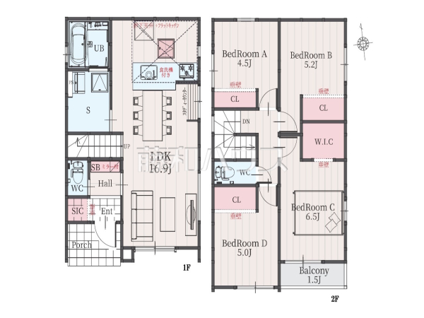 間取図 【名古屋市守山区鳥羽見2丁目】 間取図 【名古屋市守山区鳥羽見2丁目】