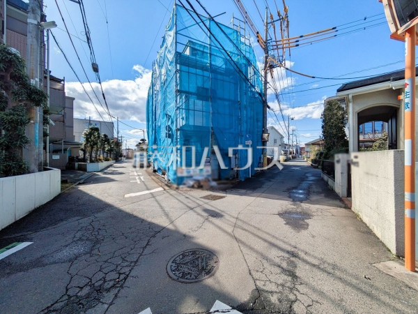 接道状況および現場風景 【所沢市南住吉】 接道状況および現場風景 【所沢市南住吉】